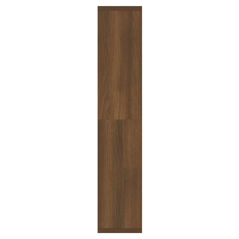 vidaXL barna tölgy színű tükrös szekrény LED-ekkel 91 x 15 x 76,5 cm
