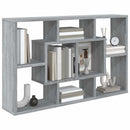 vidaXL szürke sonoma színű szerelt fa fali polc 85x16x52,5 cm