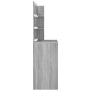 vidaXL szürke sonoma színű LED-es fésülködőasztal 74,5 x 40 x 141 cm