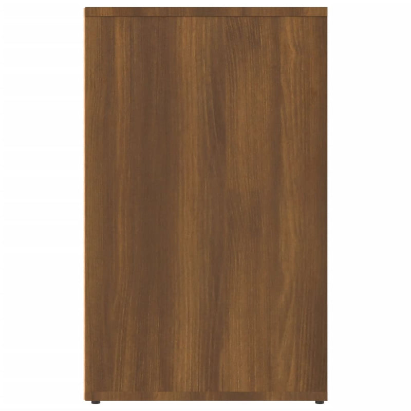 vidaXL barna tölgy színű szerelt fa pipereszekrény 80 x 40 x 65 cm