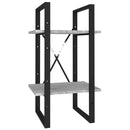 vidaXL 2 szintes szürke sonoma szerelt fa könyvszekrény 40x30x70 cm