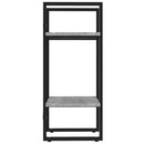 vidaXL 2 szintes szürke sonoma szerelt fa könyvszekrény 40x30x70 cm