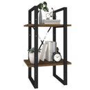 vidaXL 2 szintes barna tölgyszínű szerelt fa könyvszekrény 40x30x70 cm