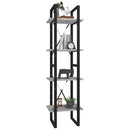 vidaXL 4 szintes szürke sonoma szerelt fa könyvszekrény 40x30x140 cm