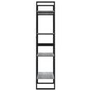vidaXL 4 szintes szürke sonoma szerelt fa könyvszekrény 60x30x140 cm
