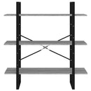 vidaXL szürke sonoma színű szerelt fa könyvszekrény 100 x 30 x 105 cm