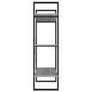 vidaXL szürke sonoma színű szerelt fa könyvszekrény 100 x 30 x 105 cm