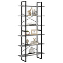 vidaXL szürke sonoma színű szerelt fa magasszekrény 100 x 30 x 210 cm