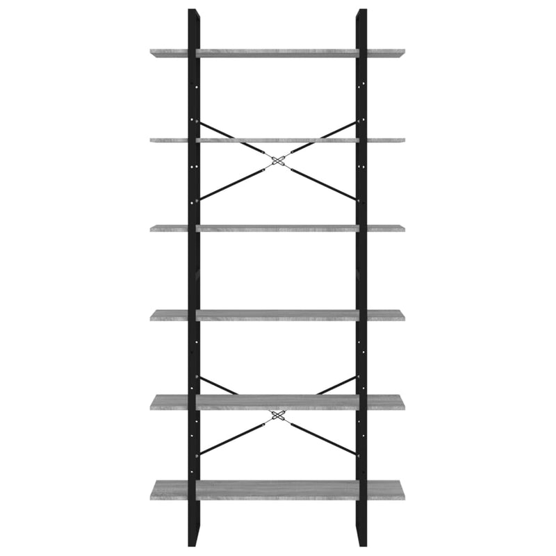 vidaXL szürke sonoma színű szerelt fa magasszekrény 100 x 30 x 210 cm