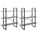 vidaXL szürke sonoma színű szerelt fa magasszekrény 100 x 30 x 210 cm