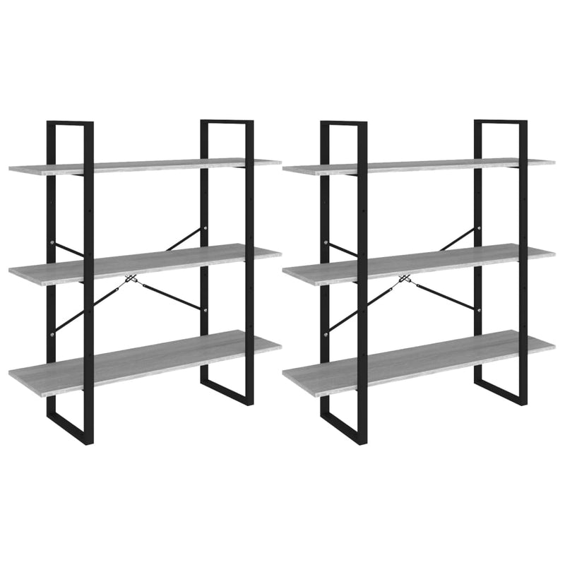 vidaXL szürke sonoma színű szerelt fa magasszekrény 100 x 30 x 210 cm