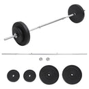 vidaXL súlyzórúd súlytárcsákkal 30 kg