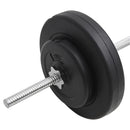 vidaXL súlyzórúd súlytárcsákkal 30 kg