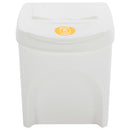 vidaXL 4 db fehér polipropilén rakásolható szemeteskuka 100 L