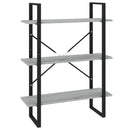 vidaXL 5 szintes szürke sonoma szerelt fa könyvszekrény 80x30x175 cm