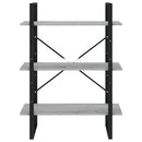 vidaXL 5 szintes szürke sonoma szerelt fa könyvszekrény 80x30x175 cm