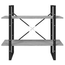 vidaXL 5 szintes szürke sonoma szerelt fa könyvszekrény 80x30x175 cm
