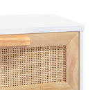 vidaXL fehér szerelt fa és tömör fenyőfa dohányzóasztal 80x40x30 cm