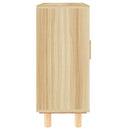 vidaXL barna tömör fenyő/természetes rattan tálalószekrény 60x30x70cm