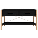 vidaXL fekete szerelt fa dohányzóasztal 82 x 48 x 45 cm