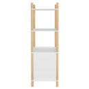 vidaXL fehér szerelt fa magasszekrény 80x40x121 cm