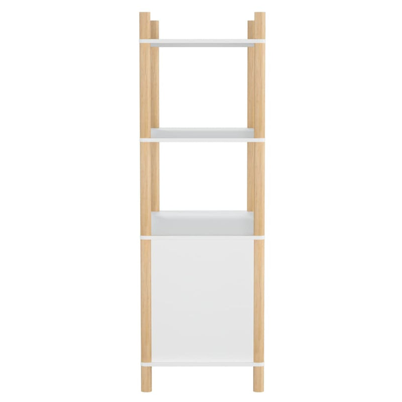 vidaXL fehér szerelt fa magasszekrény 80x40x121 cm