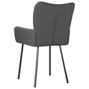 vidaXL 2 db sötétszürke szövet étkezőszék