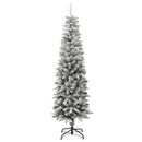 vidaXL PVC és polietilén műkarácsonyfa pelyhes hóval 180 cm