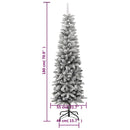 vidaXL PVC és polietilén műkarácsonyfa pelyhes hóval 180 cm