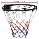 vidaXL fekete acél kosárlabda gyűrű 45 cm