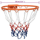 vidaXL narancssárga acél kosárlabda gyűrű 39 cm