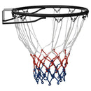 vidaXL fekete acél kosárlabda gyűrű 39 cm