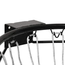 vidaXL fekete acél kosárlabda gyűrű 39 cm