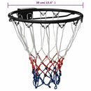 vidaXL fekete acél kosárlabda gyűrű 39 cm