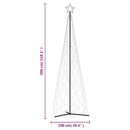 vidaXL karácsonyfa meleg fehér 500 LED-del 100 x 300 cm