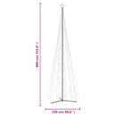 vidaXL karácsonyfa meleg fehér 3000 LED-del 230 x 800 cm