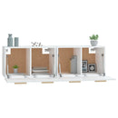vidaXL 2 db fehér szerelt fa faliszekrény 60 x 36,5 x 35 cm