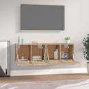 vidaXL 2 db sonoma tölgy színű szerelt fa faliszekrény 60x36,5x35 cm