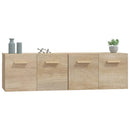 vidaXL 2 db sonoma tölgy színű szerelt fa faliszekrény 60x36,5x35 cm