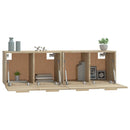 vidaXL 2 db sonoma tölgy színű szerelt fa faliszekrény 60x36,5x35 cm