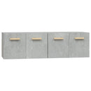 vidaXL 2 db betonszürke szerelt fa faliszekrény 60x36,5x35 cm