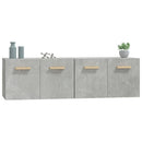 vidaXL 2 db betonszürke szerelt fa faliszekrény 60x36,5x35 cm