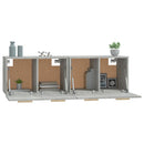 vidaXL 2 db betonszürke szerelt fa faliszekrény 60x36,5x35 cm