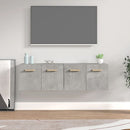vidaXL 2 db betonszürke szerelt fa faliszekrény 60x36,5x35 cm