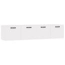 vidaXL 2 db fehér szerelt fa faliszekrény 60 x 36,5 x 35 cm