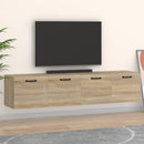 vidaXL 2 db sonoma tölgy színű szerelt fa faliszekrény 60x36,5x35 cm