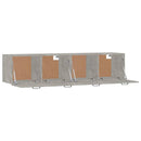 vidaXL 2 db betonszürke szerelt fa faliszekrény 60x36,5x35 cm