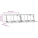 vidaXL 2 db barna tölgy színű szerelt fa faliszekrény 60x36,5x35 cm