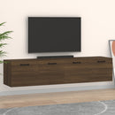 vidaXL 2 db barna tölgy színű szerelt fa faliszekrény 60x36,5x35 cm