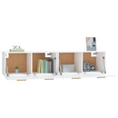 vidaXL 2 db fehér szerelt fa faliszekrény 80 x 35 x 36,5 cm
